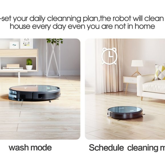 NEATSVOR X500 Robot Vacuum Cleaner 3000PA Powerful Suction 3-in-1 Pet Hair House - Picture 13 of 16